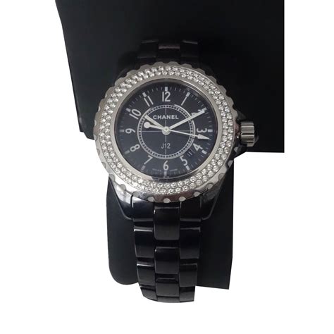 montre chanel noire|where to buy Chanel watch.